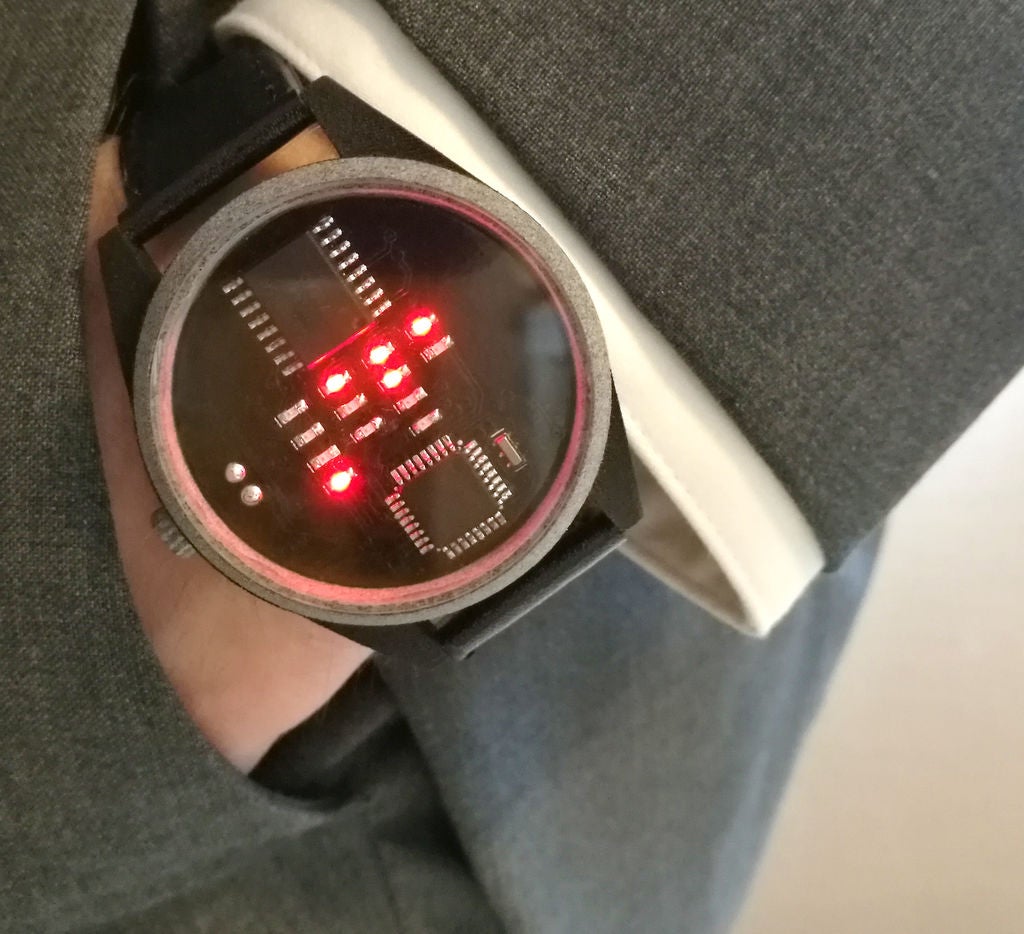 DIY Binary Wrist Watch Sverd Industries
