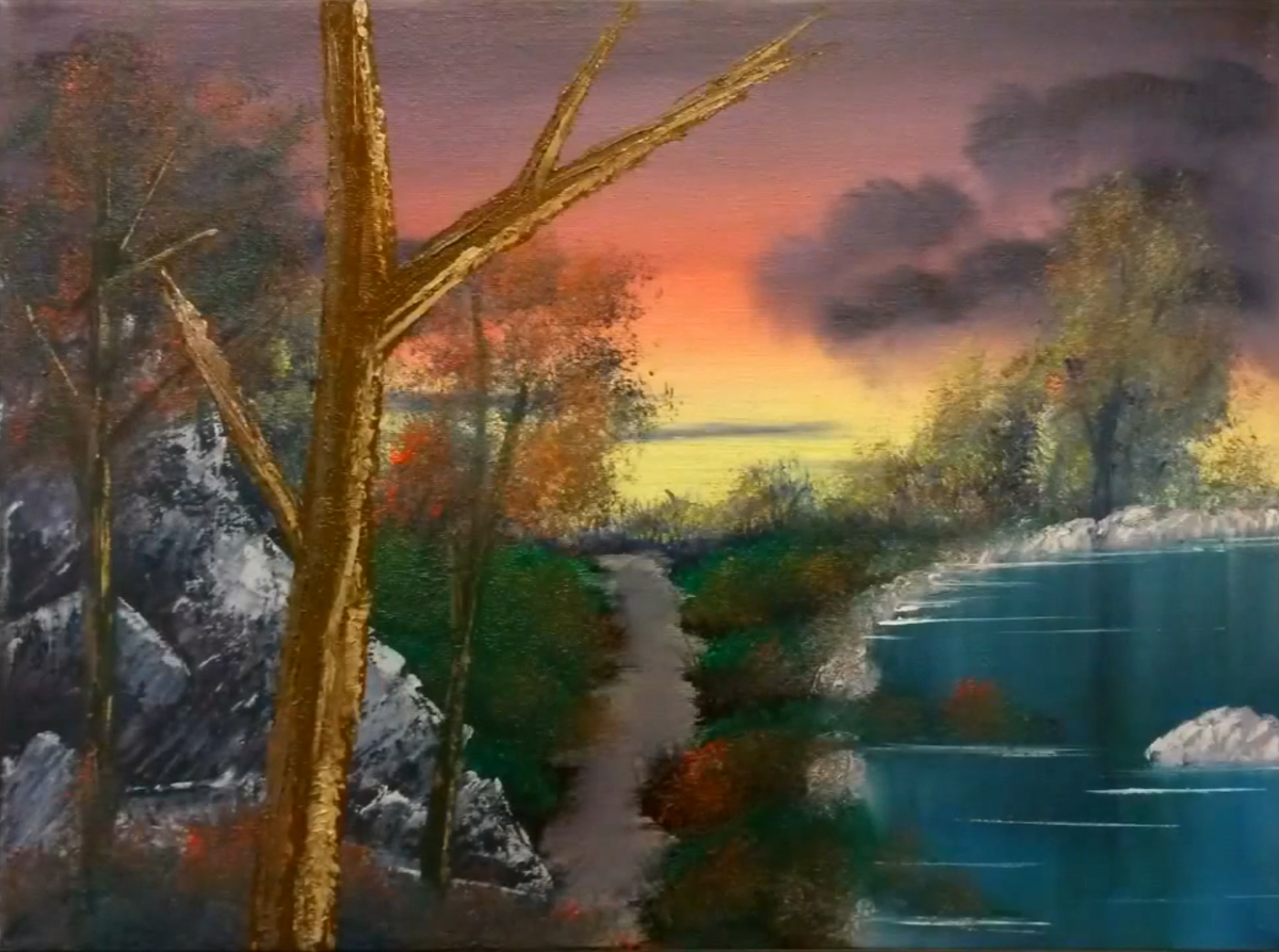 Black Canvas - Painting Time Lapse #2